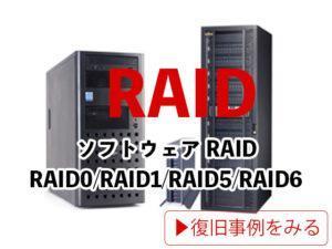 RAID ソフトウェアRAID RAID0 RAID1 RAID5 RAID6